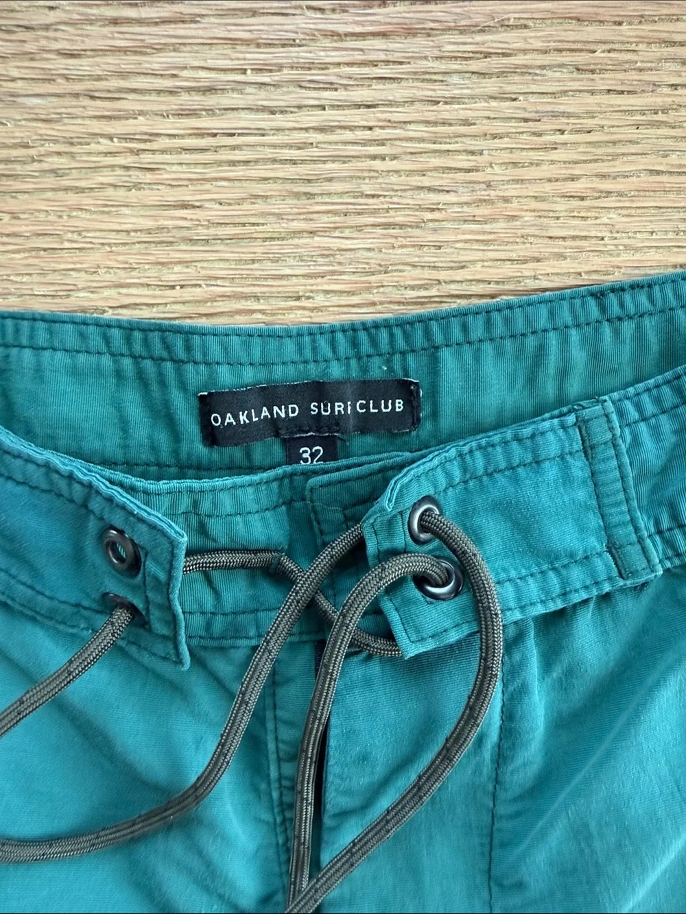 Oakland Surf Club Men's Teal Drawstring Board Shorts